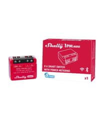 Shelly Shelly 1PM Mini Gen3 - spínací modul s meraním spotreby 1x 8A (WiFi, Bluetooth)