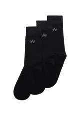 Alpha Industries  Ponožky Basic Socks 3 Pack 3ks/ balenie Čierna 40
