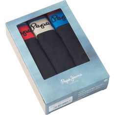 Pepe Jeans  pánske boxerky TRUNK 3 ks/ balenie Čierna S