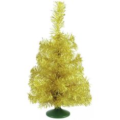 Europalms Umelý vianočný stromček, stolný jedlička zlatá, 45 cm