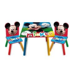 Arditex Detský drevený stolík + stoličky MICKEY MOUSE, WD14004