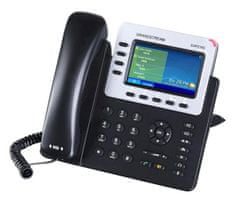 Grandstream Telefón GXP-2140 VoIP, farebný LCD, 4x SIP účty, 4x linky, 2x RJ45, POE, 5x prog. hr.