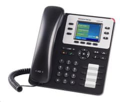 Grandstream Telefón GXP-2130 IP-Telefón, TFT bar. displej, 3x SIP, 2x 10/100/1000port, PoE, Hd zvuk
