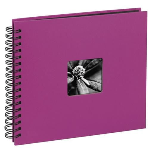 HAMA Fotoalbum FINE ART 36x32 cm, 50 strán, pink, špirálové, lepiace