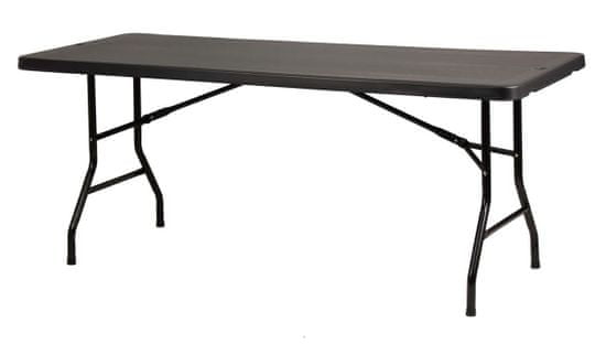YOUR BRAND New York cateringový skladací stôl 183x76 cm - čierny