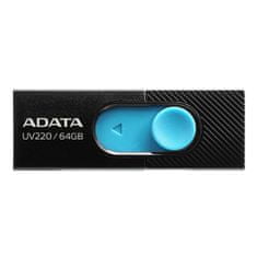 A-Data Flashdisk UV220 64GB, USB 2.0, black/blue