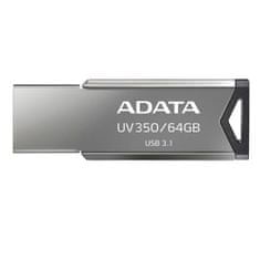 A-Data Flashdisk UV350 64GB, USB 3.1, silver, potlač