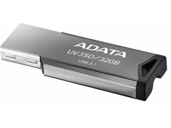 A-Data Flashdisk UV350 32GB, USB 3.1, silver, potlač