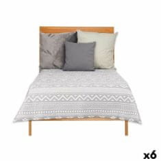 slomart Obojstranná deka na posteľ 180 x 260 cm Etnický Biela Sivá (6 kusov)