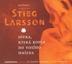 Stieg Larsson: Dívka, která kopla do vosího hnízda - 2 CD mp3 Milénium 3