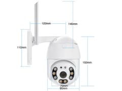 Sobex Bezpečnostná kamera Wifi, IP, FULL-HD - wifi kamera - vonkajšia kamera + aplikácia zdarma