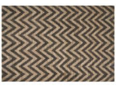 Beliani Jutový koberec 200 x 300 cm béžová/čierna DEDEPINARI