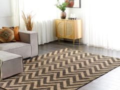 Beliani Jutový koberec 200 x 300 cm béžová/čierna DEDEPINARI