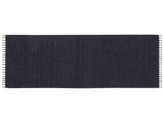 Beliani Jutový koberec 80 x 300 cm čierny SINANKOY