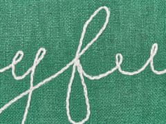 Beliani Bavlnený vankúš 45 x 45 cm zelený ELETTARIA