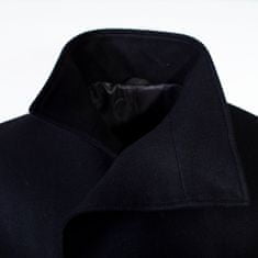 Zapana Pánsky vlnený kabát s prímesou kašmíru Merlin čierny S