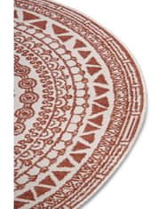 NORTHRUGS Kusový koberec Twin Supreme 105427 Coron Cayenne kruh – na von aj na doma 200x200 (priemer) kruh