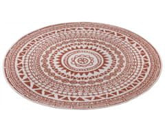NORTHRUGS Kusový koberec Twin Supreme 105427 Coron Cayenne kruh – na von aj na doma 200x200 (priemer) kruh