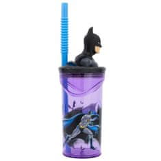 Stor Plastový pohárik Batman / hrnček Batman 3D s brčkem 360 ml
