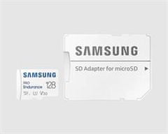 SAMSUNG pamäťová karta 128GB PRO Endurance micro SDXC (čítanie až 130MB/s) + SD adaptér