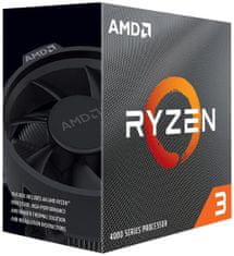AMD Procesor Ryzen 3 4100 / Ryzen / AM4 / 4C/8T / max. 4,0 GHz / 4MB / 65W TDP / BOX s chladičom