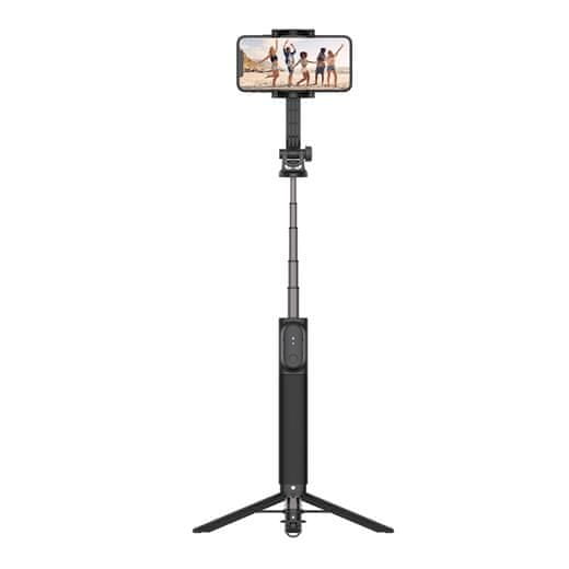 FIXED Selfie tyč Snap XL s tripodom a bezdrôtovou spúšťou, 1/4" skrutka, čierna