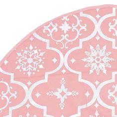 Vidaxl Luxusná deka pod vianočný stromček ponožka ružová 122 cm látka