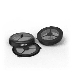 Xavax Barista plniteľné kapsule na kávu/ čaj, 2 ks, pre Senseo kávovary a identické dizajny, čierne