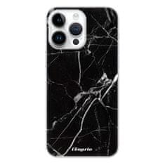 iSaprio Silikónové puzdro - Black Marble 18 pre iPhone 15 Pro Max