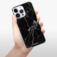 iSaprio Silikónové puzdro - Black Marble 18 pre iPhone 15 Pro Max