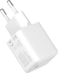 Yenkee GaN síťová nabíječka YAC G35 VOLT, USB-C, 35W, bílá