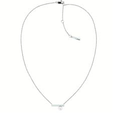 Calvin Klein Pôvabný oceľový náhrdelník s perlou Minimal 35000175