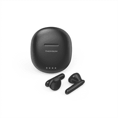 Thomson Bluetooth slúchadlá WEAR77032, kôstky, nabíjacie púzdro, čierna