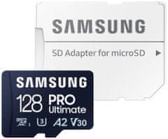 SAMSUNG micro SDXC 128GB PRO Ultimate + SD adaptér