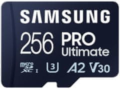 SAMSUNG micro SDXC 256GB PRO Ultimate + SD adaptér