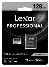 LEXAR pamäťová karta 128GB High-Performance 1066x microSDXC UHS-I, (čítanie/zápis: 160/120MB/s) C10 A2 V30 U3