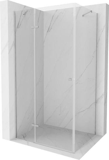 Mexen Roma, sprchovací kút 120 (dvere) x 70 (stena) cm, 6mm číre sklo, chrómový profil, 854-120-070-01-00