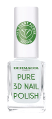 Dermacol Prírodný lak na nechty Pure 3D (Nail Polish) 11 ml (Odtieň 02 Absolute White)