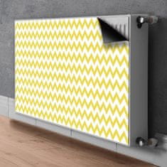 tulup.sk Dekoračný magnet na radiátor Žluté klikaté 90x60 cm