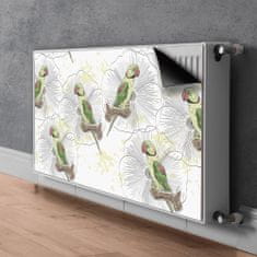 tulup.sk Dekoračný magnet na radiátor Zelené papoušci 100x60 cm