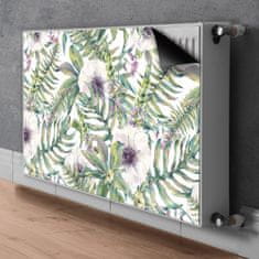 tulup.sk Dekoračný magnet na radiátor Bílé květiny 90x60 cm