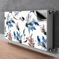 tulup.sk Dekoračný magnet na radiátor Akvarely květin 110x60 cm