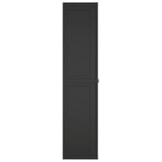 Vidaxl Vonkajšia úložná skrinka čierna 65x37x165 cm PP