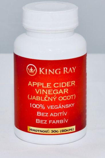 Kingray APPLE CIDER VINEGAR (jablčný ocot) 60kps
