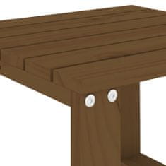 Vidaxl Záhradný stolík medovohnedý 40x38x28,5 cm borovicový masív