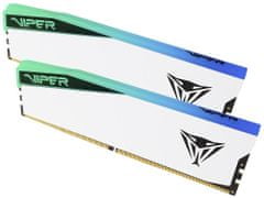 Patriot VIPER ELITE 5 WHITE RGB 96GB DDR5 6000MT/s / DIMM / CL42 / Kit 2x 48GB