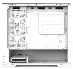 Zalman skriňa P30 White / miniT / 3x120mm fan ARGB / USB 3.0 / USB-C / temperované sklo / biely