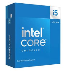 Intel Core i5-14600KF / Raptor Lake R / LGA1700 / max. 5,3 GHz / 6P +8E / 20T / 24MB / 125W TDP / bez VGA / BOX