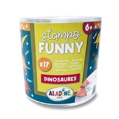 Aladine Pečiatky Stampo Funny Dinosaury, 17 ks