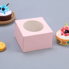 Krabička na cupcaky 100ks svetlo ružové - Cakesicq